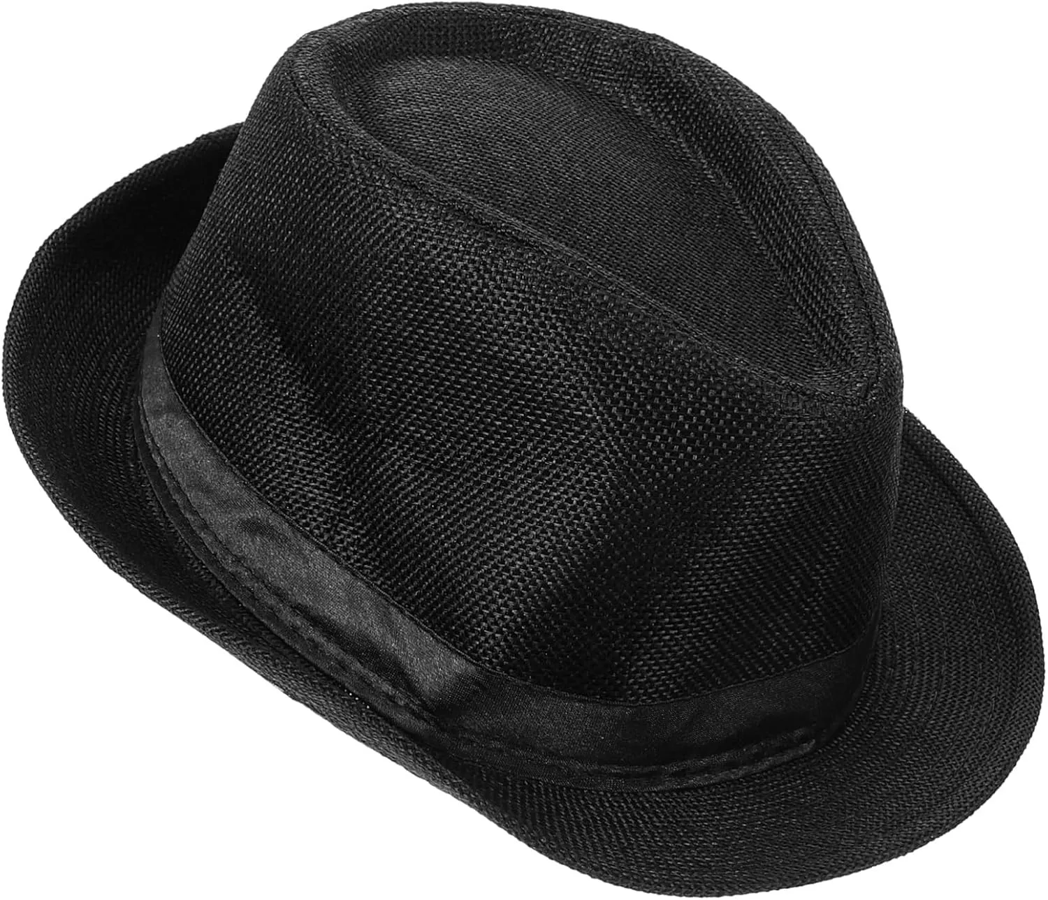 Black Fedora Hat for Boys Stylish Dance Performance Accessory for Head Girth Lightweight Design for Costumes and Special Occasions