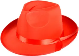BlockBuster Costumes Adults 1920s Gangster Red Fabric Fedora Hat Costume Accessory