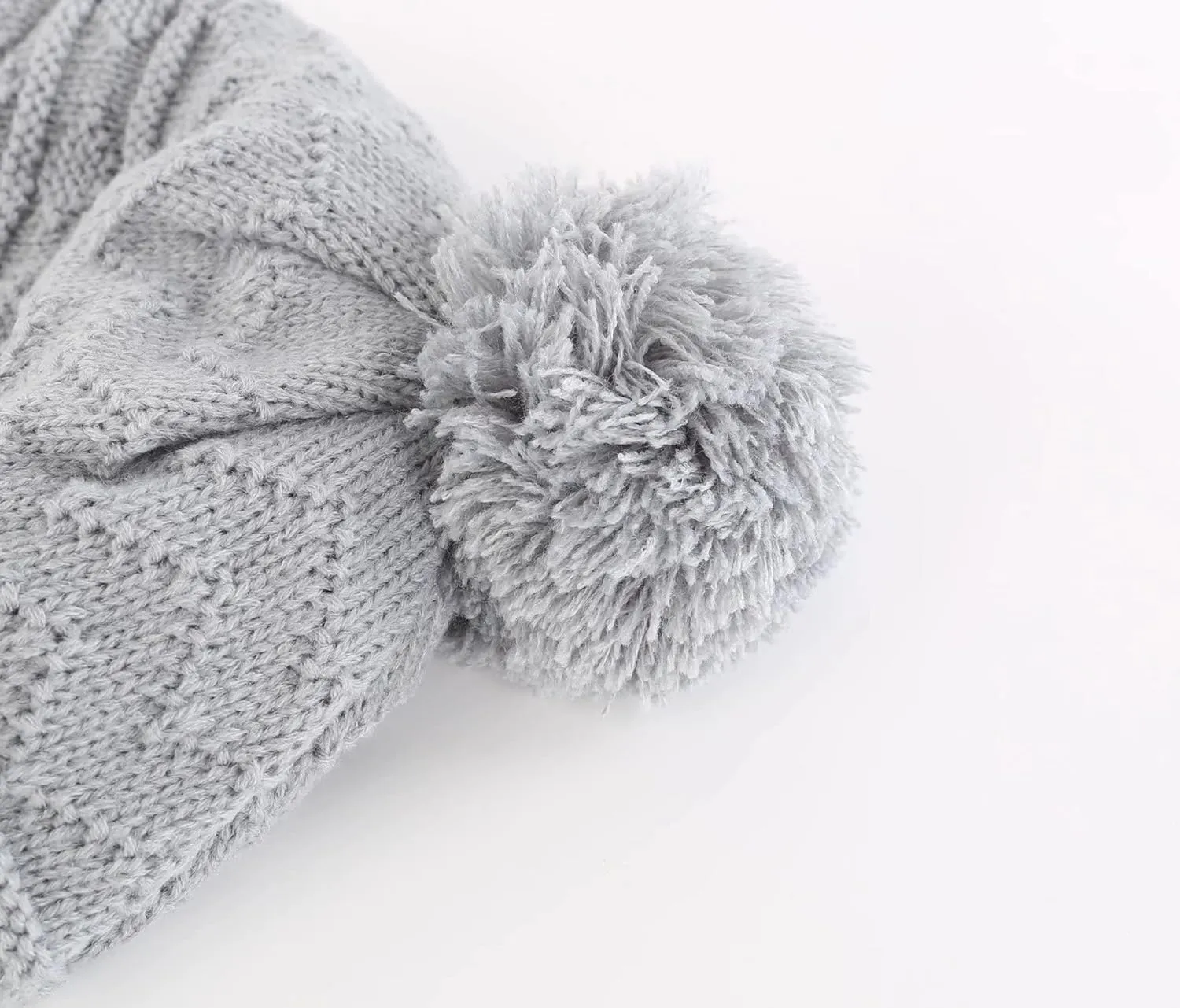 Connectyle Toddler Boys Girls Beanie Hat Fleece Lined Knit Kids Hat with Ear Flaps Warm Winter Hat Acrylic Watch Hat
