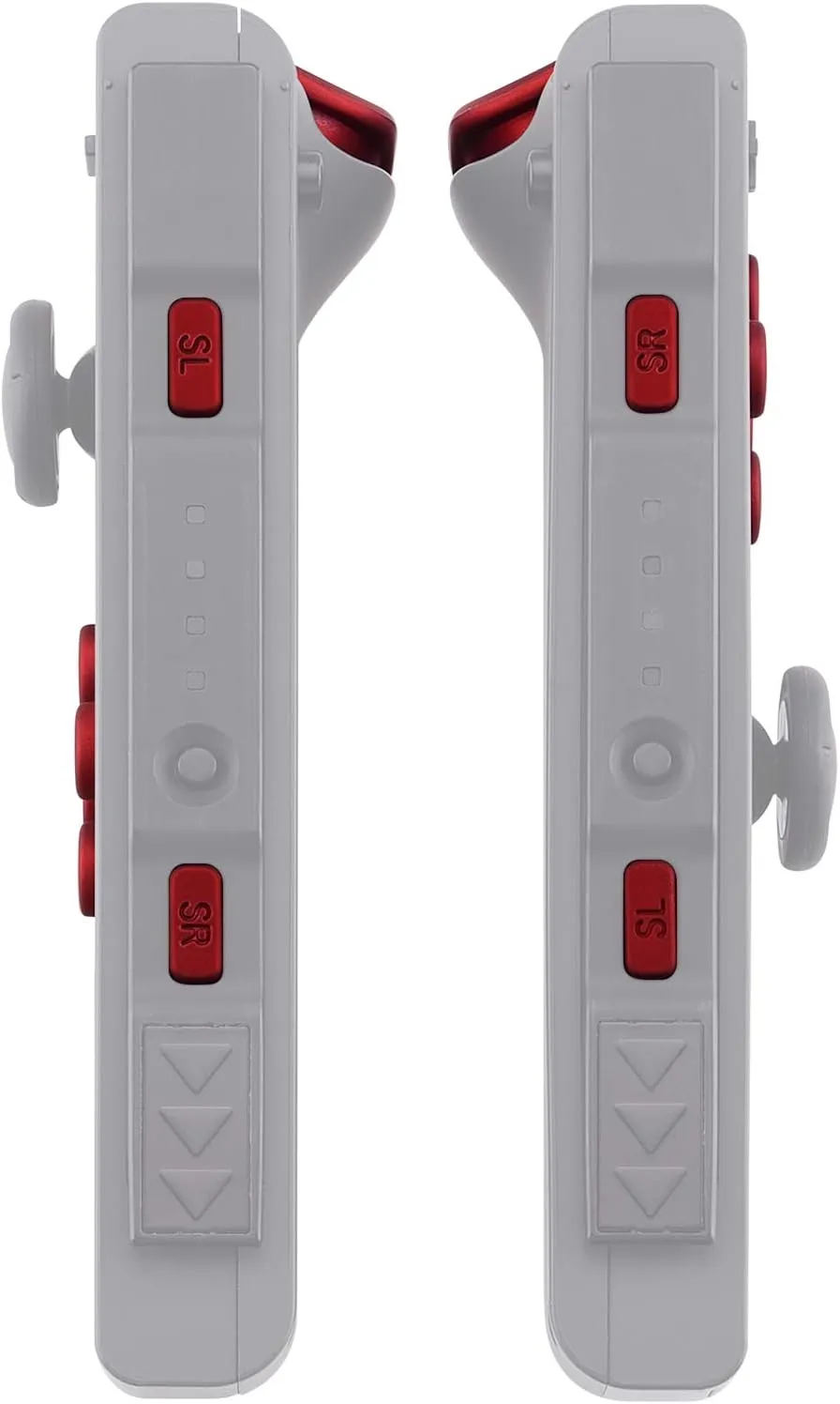 eXtremeRate DIY Full Set Buttons for Nintendo Switch & Switch OLED, Custom Replacement Buttons for JoyCon, ABXY Direction Keys SR SL L R ZR ZL   - Home Capture Trigger Buttons Springs - Scarlet Red