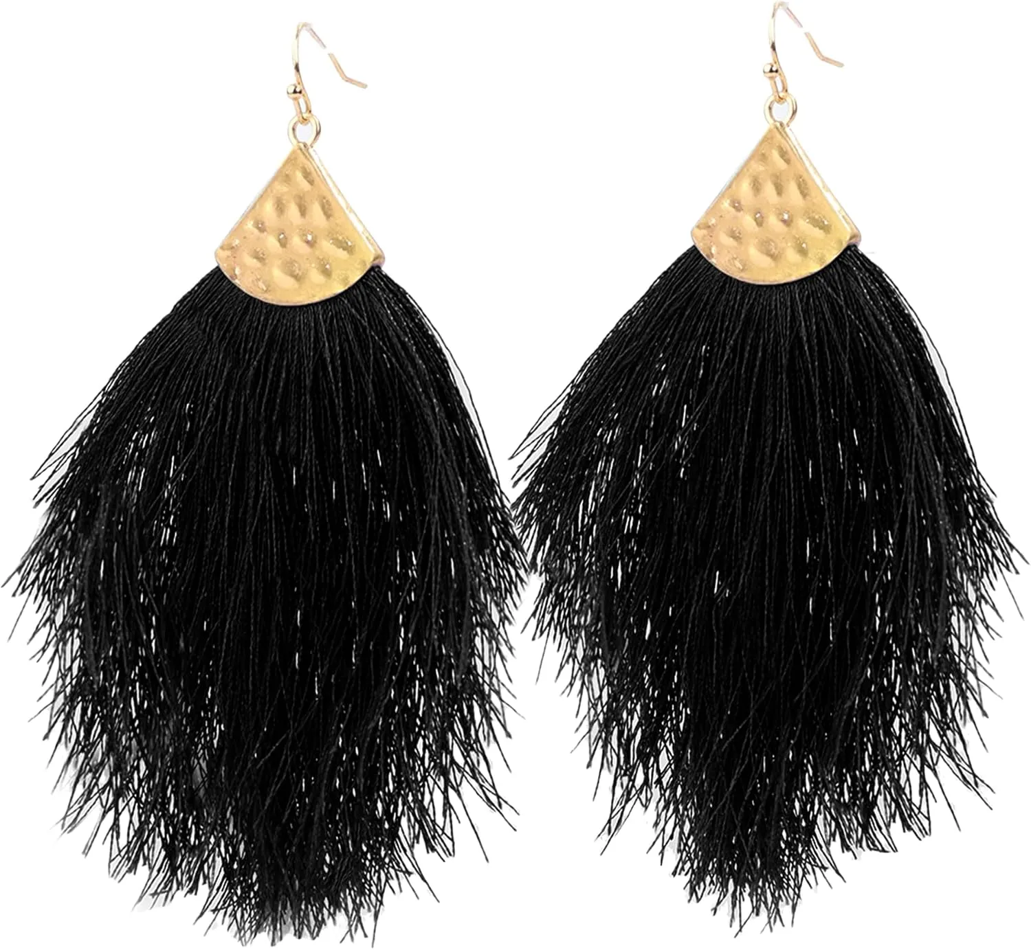 Feather Fringe Earrings for Women - Colorful Earrings - Choice of Color