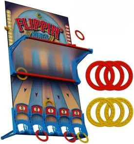 Flippin Rings | Ring Toss Game for Adults and Kids | Carnival Style Man Cave Game | XL Wall Game | Its a Flippin Good Time