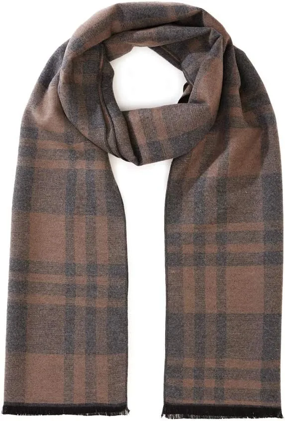 FULLRON Men Winter Scarf Soft Warm Long Cashmere Feel Scarves