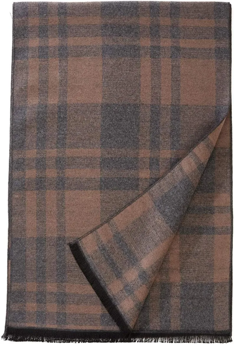 FULLRON Men Winter Scarf Soft Warm Long Cashmere Feel Scarves