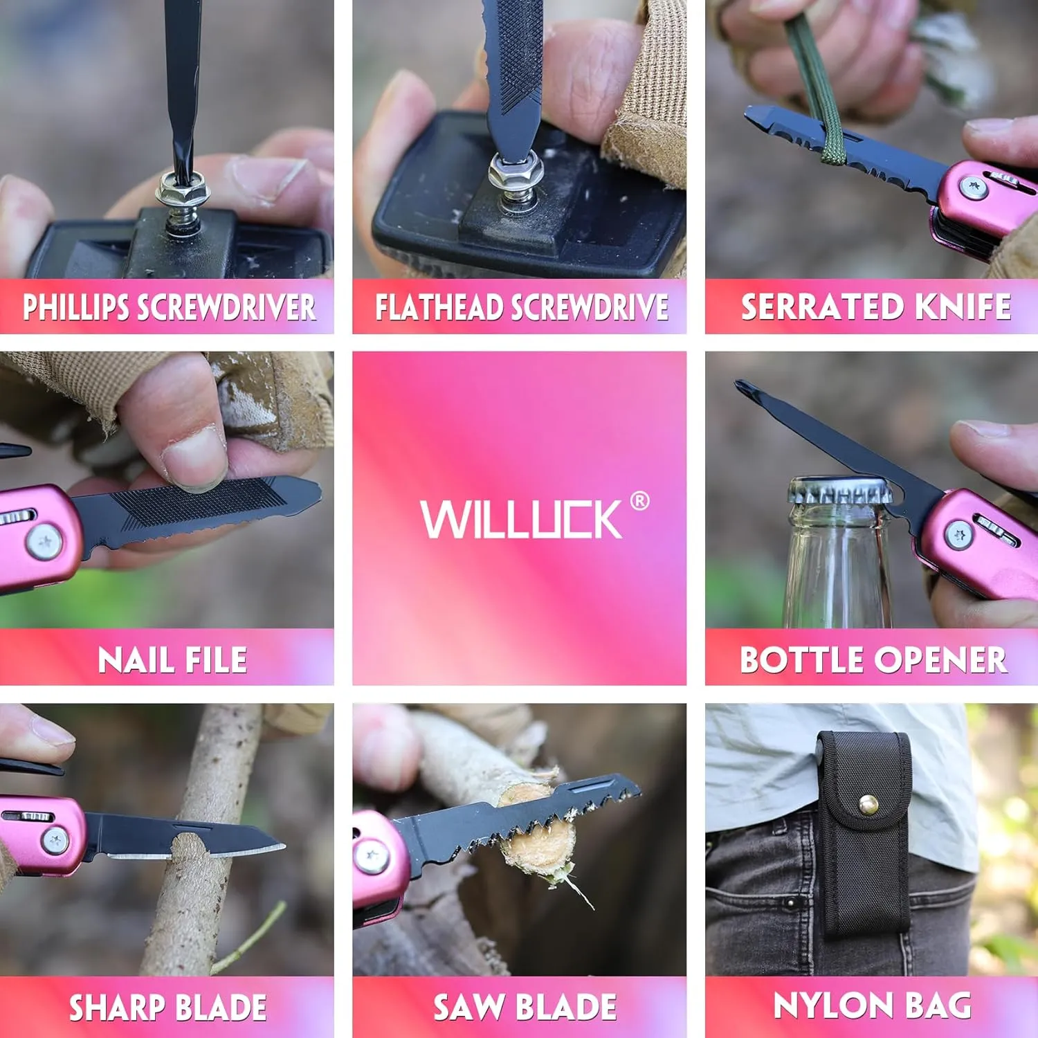 Gifts for Wife - Stocking Stuffers for Wife, Wife's Gifts for Christmas Birthday, Wifes Gift Idea from Husband - Wifes Mothers Day Anniversary Thanksgiving Gift, Multitool Hammer