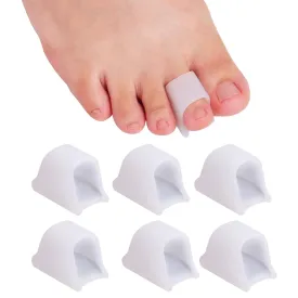 Hammer Toe Straightener Corrector - Toe Spacers Toe Separators for Bunion, Curled Toes, Hammertoes, Toe Corrector Toe Splint for Men and Women,6 Pack (Large Size)