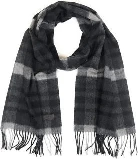 Hickey Freeman Patterned 100% Italian Cashmere Scarf for Men  Ultra-Soft Mens Winter Scarves, 66-Inches x 12-Inches