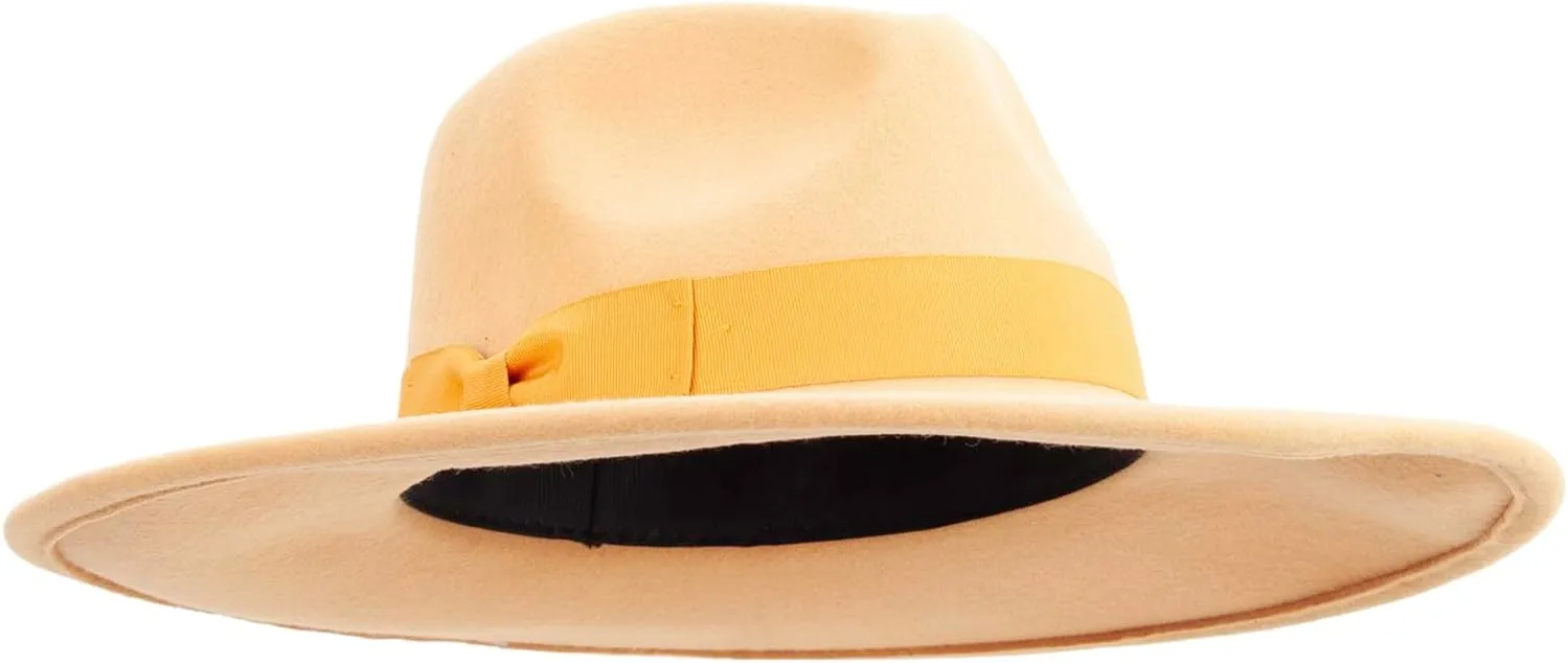 Jeanne Simmons Women's Pinched Fedora Crown Sewn Band Hat