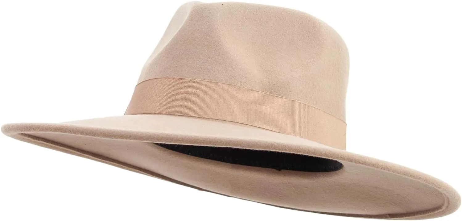 Jeanne Simmons Women's Pinched Fedora Crown Sewn Band Hat