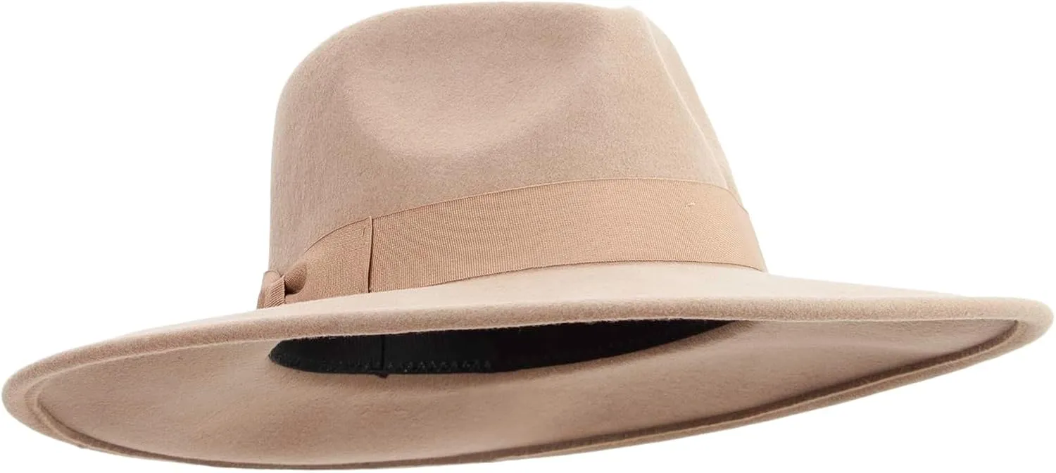 Jeanne Simmons Women's Pinched Fedora Crown Sewn Band Hat