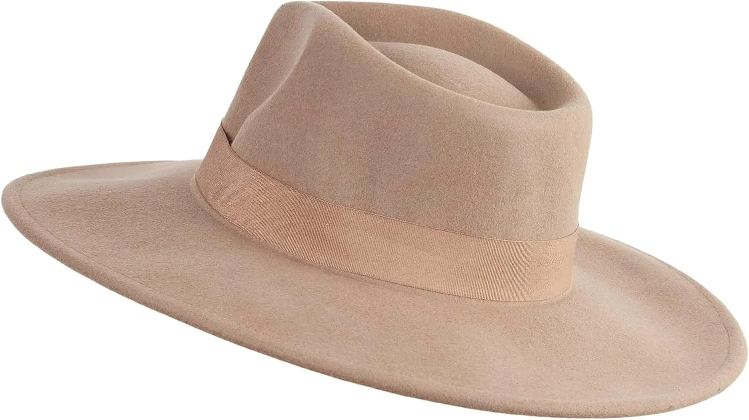 Jeanne Simmons Women's Pinched Fedora Crown Sewn Band Hat