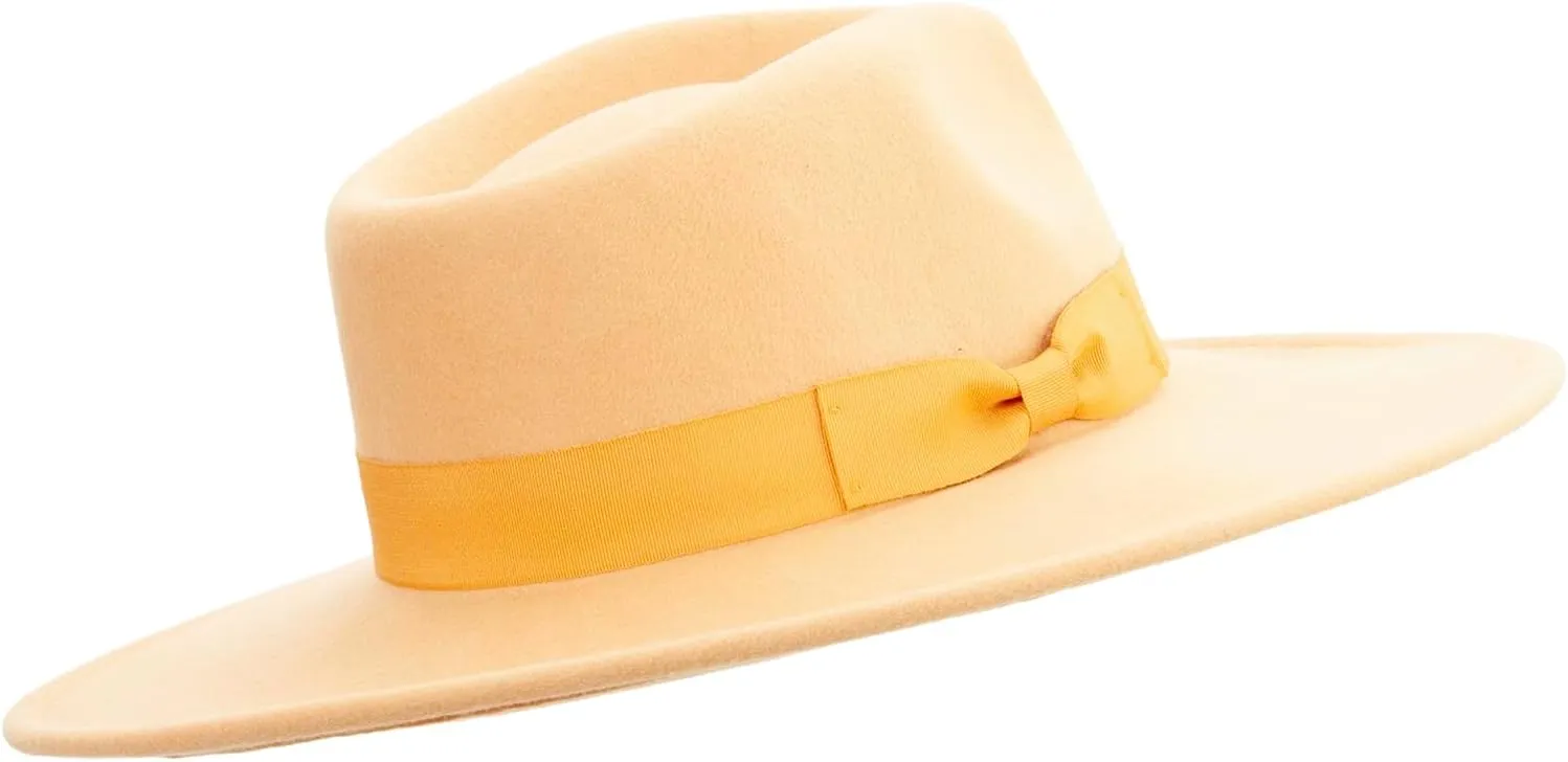 Jeanne Simmons Women's Pinched Fedora Crown Sewn Band Hat