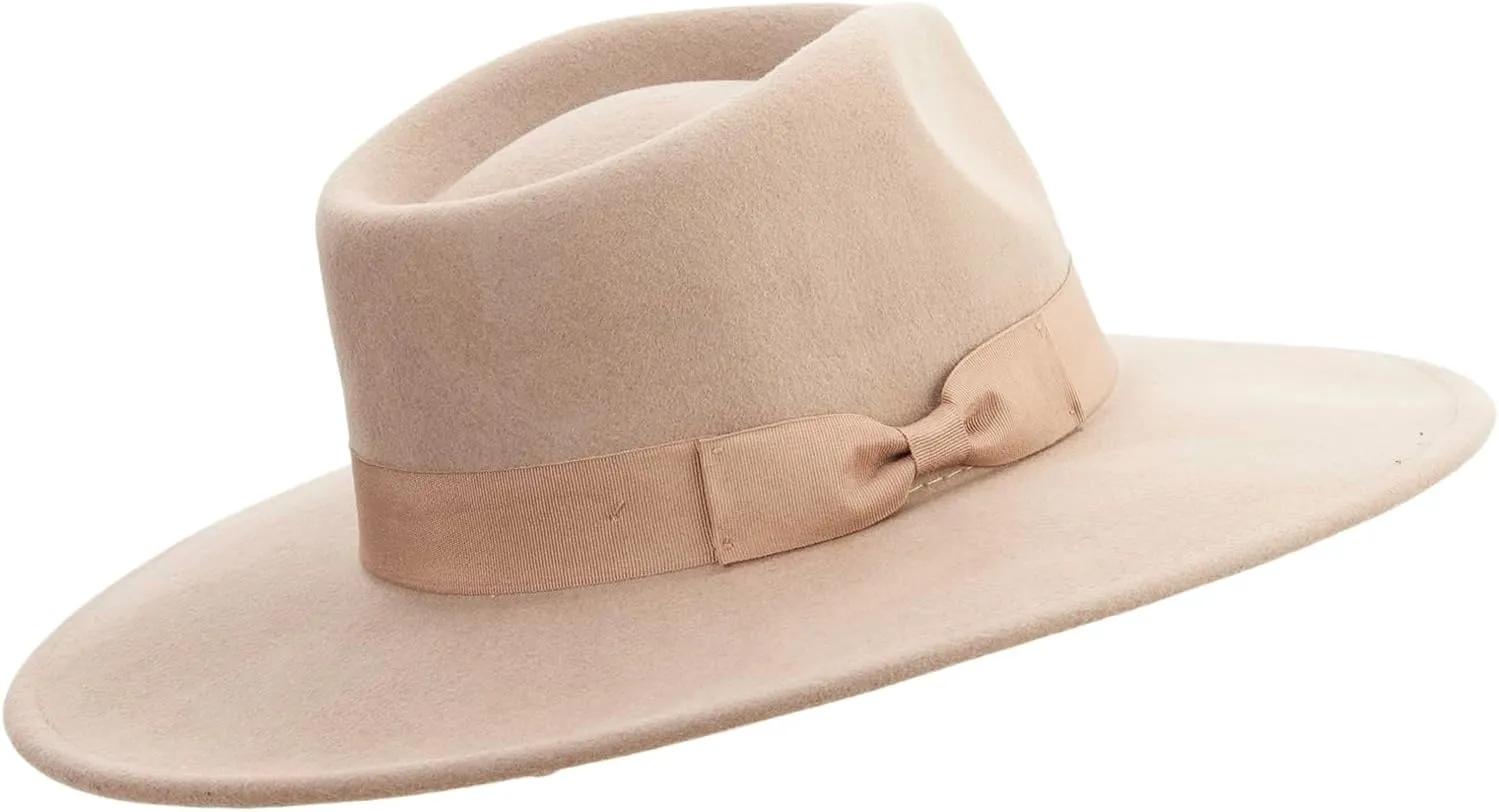 Jeanne Simmons Women's Pinched Fedora Crown Sewn Band Hat