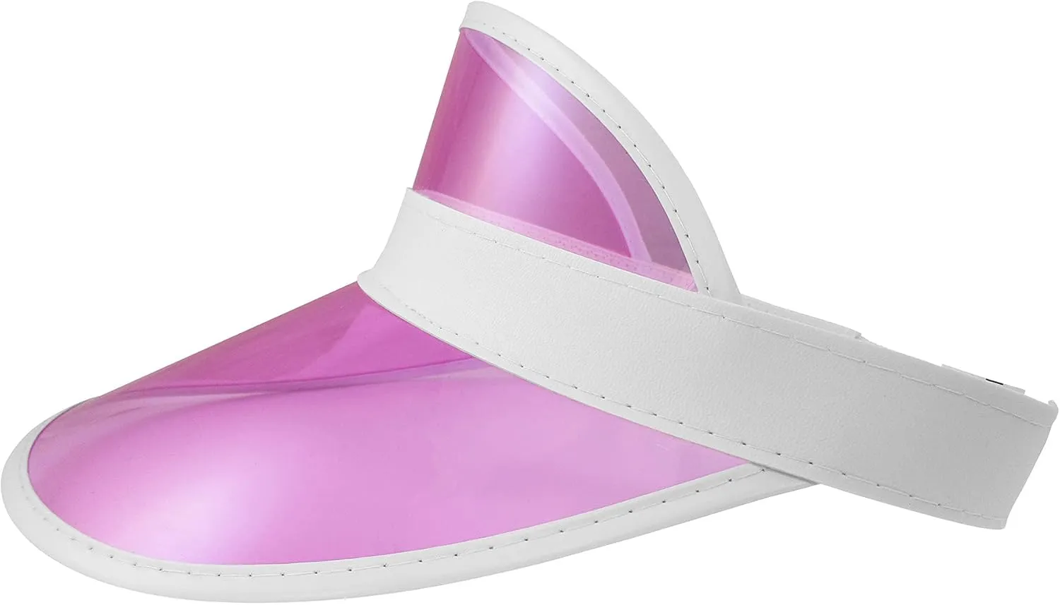 Nicky Bigs Novelties Retro Colorful Plastic Sun Visor Hat, Tourist Bingo Casino Dealer Costume, Tennis Golf Visor for Women