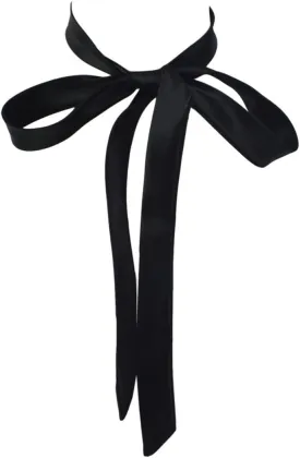 SYAYA Womens Bow Tie, Ladies Self Tie Long Bowtie - Ribbon Choker for Lady Uniform or Cosplay T-shirt for Graduation W-B-T1