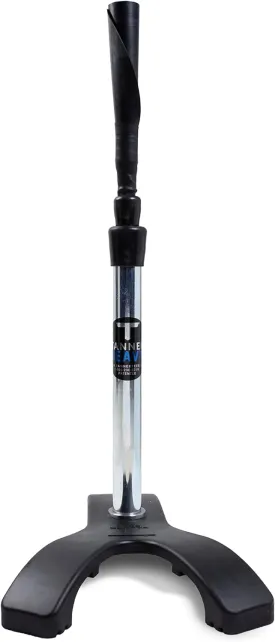 Tanner Heavy Batting Tee | Ultra Durable Baseball Tee Softball Hitting Tee with Weighted Claw Base for Ultimate Stability on Uneven Surfaces | Adjusts from 26-43"| Baseball Softball Slow Pitch