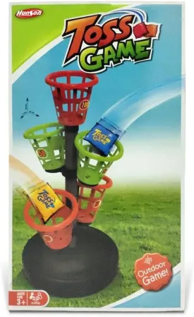Toss Game Play Set, Multi-Color Bucket Toss Boards