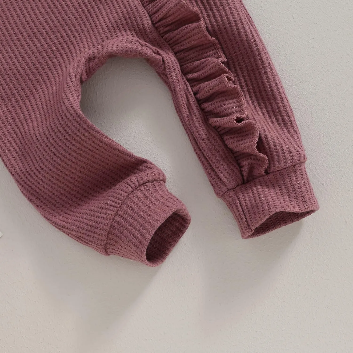 Twopumpkin Newborn Baby Girl Knit Jumpsuit Sweater Romper Newborn Coming Home Outfit Cute Fall Winter Clothes Outfits