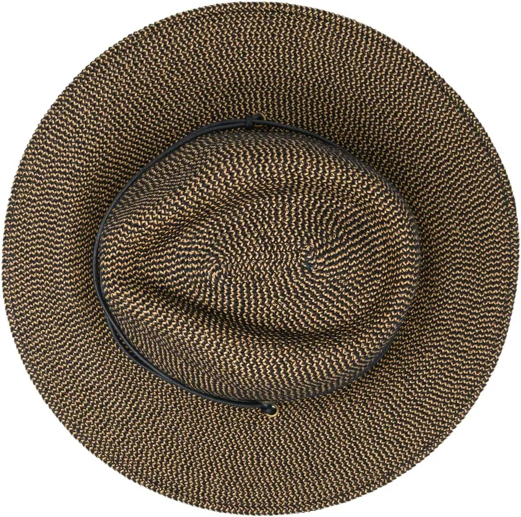 Wallaroo Hat Company Mens Logan Fedora  UPF 50  Sun Protection, Wide Brim, Packable, Chin Strap and Adjustable Sizing