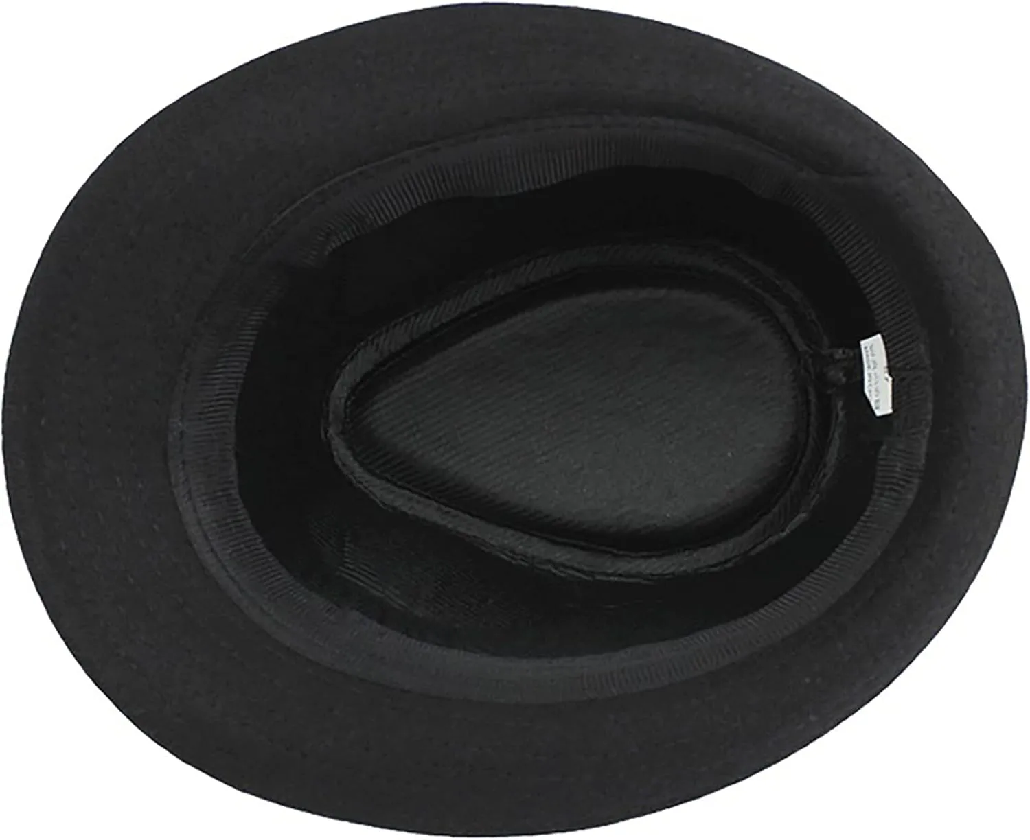Womens Mens Classic Felt Trilby Hat Short Brim Fedora Hat Black Manhattan Gangster Jazz Hat for Unisex