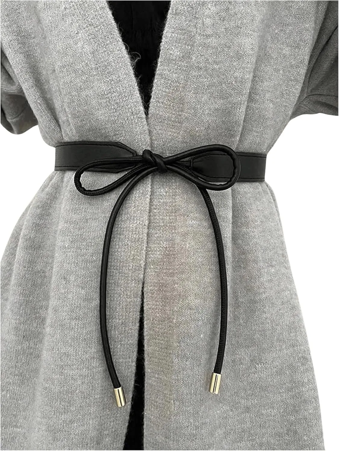 Women's Tie Waist Belts Fashion Leather Belt Coat Dress Sweater Waistband